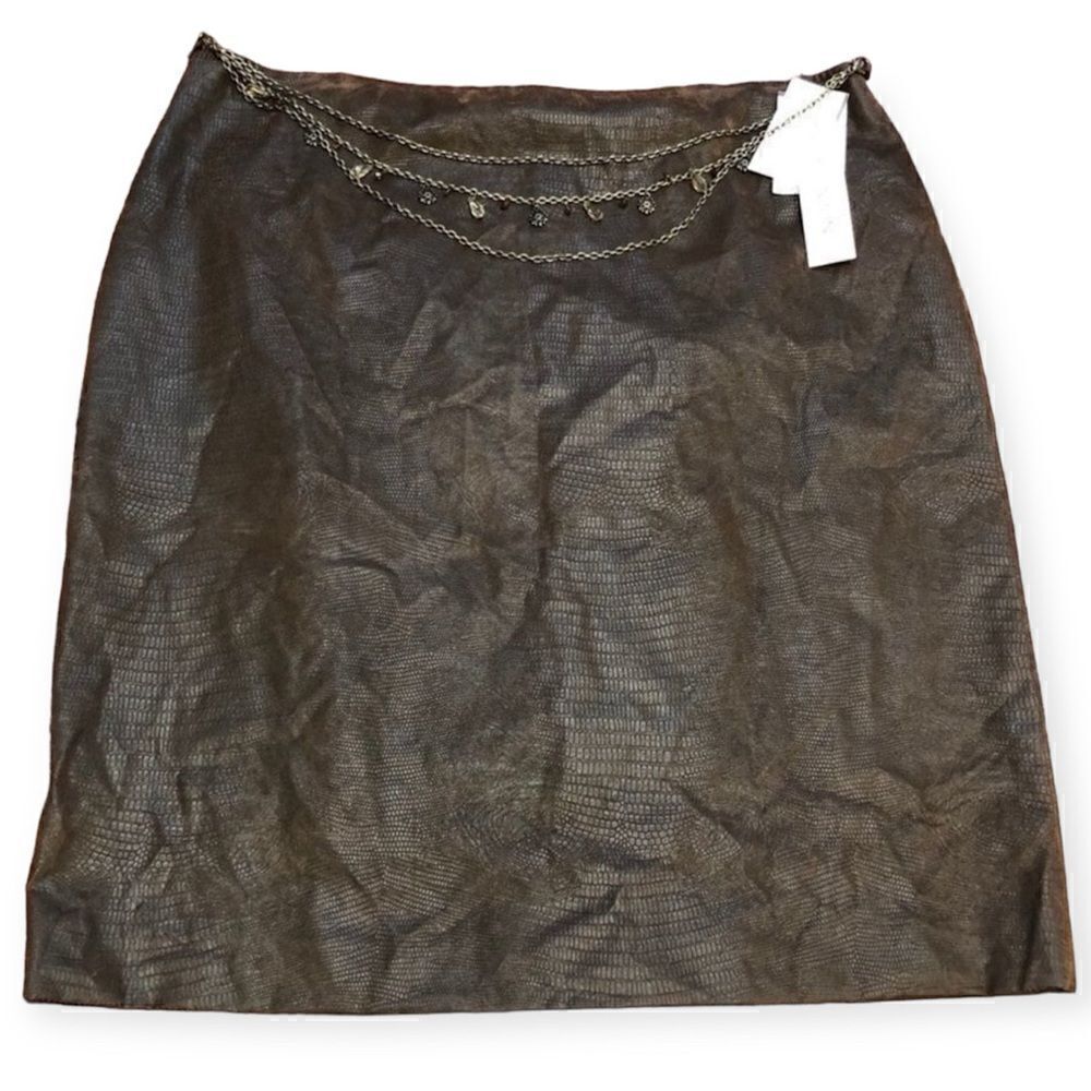 Maggy London Snake Print Pencil Skirt Size 14